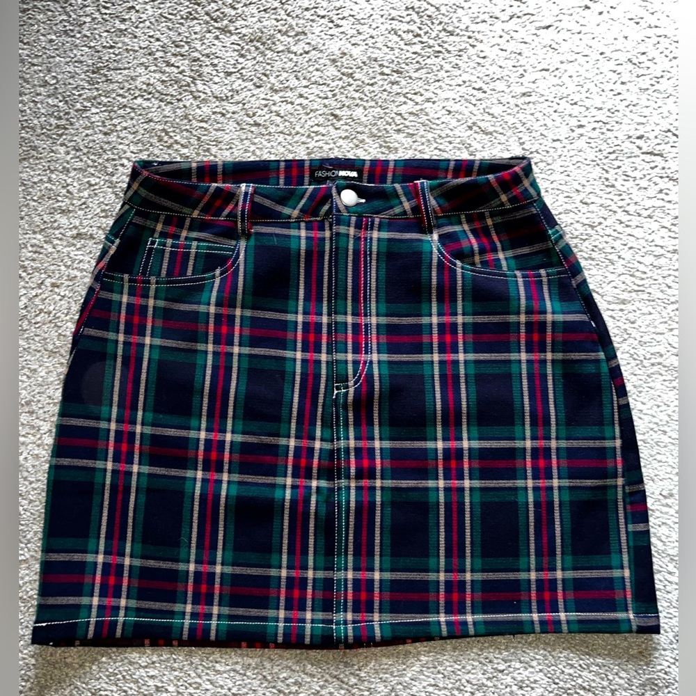 Plaid Mini Skirt